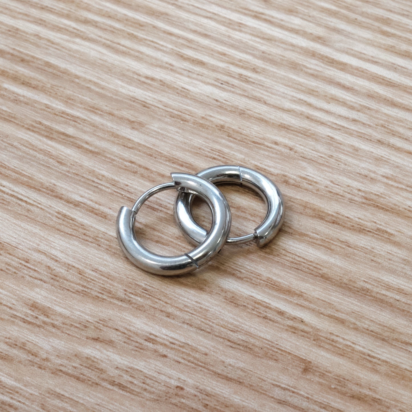 Stainless Steel Mini Hoop Earrings (SKU:201)